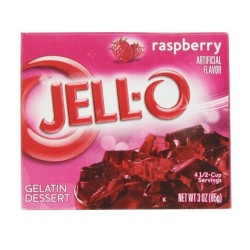 Jell-o Raspberry gelatin...