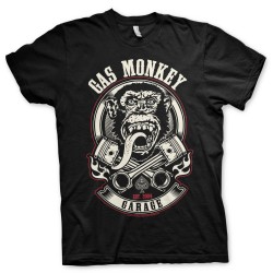 T-Shirt Gas Monkey Garage Piston & Flames GMG