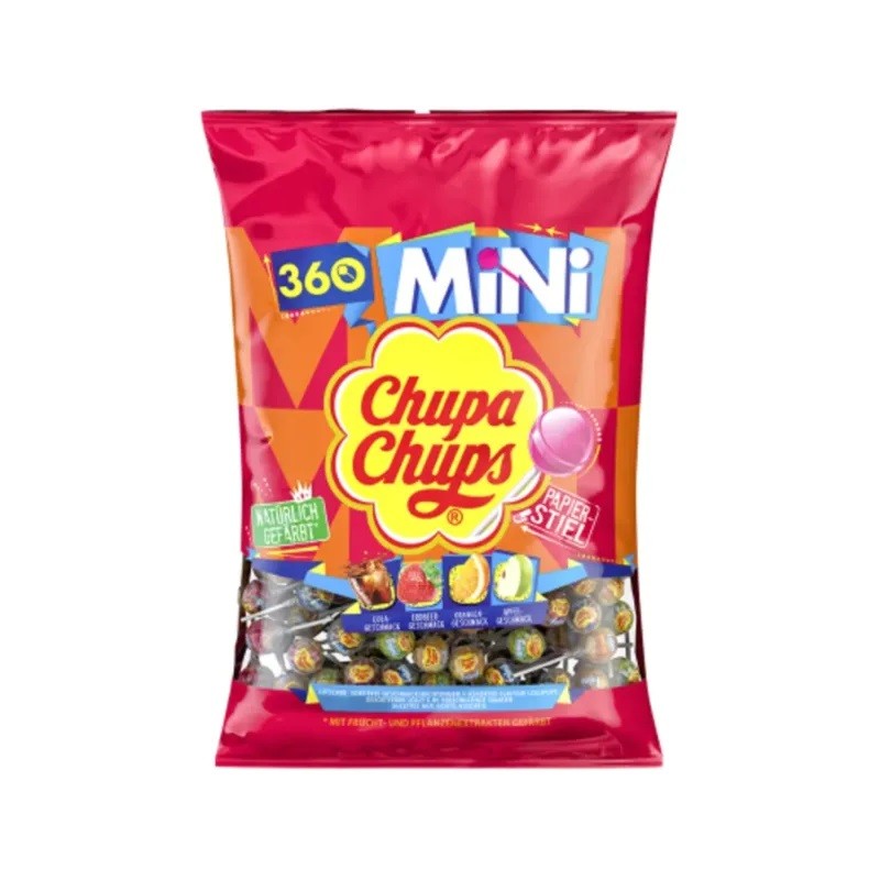 Mini Chupa Chups in busta da 360 pezzi